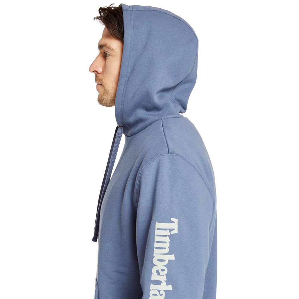 Timberland Mens Sweatshirts PRO® Hood Honcho Pullover Hoodie - Blue - India SG0793524